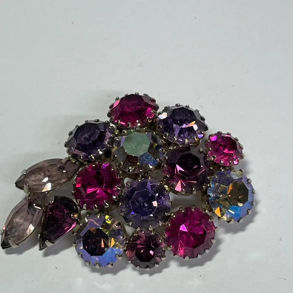 Multicolor Gemstone Brooch - Picture 1 of 1